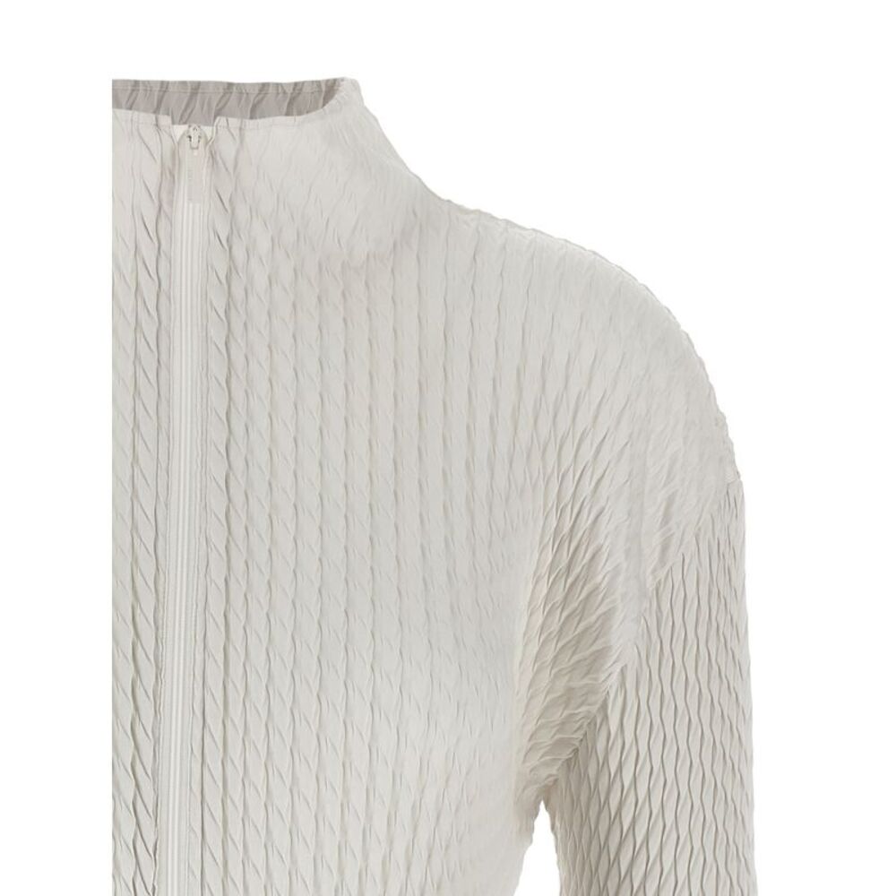 Issey Miyake Women's Sleek Pleats Cardigan - Picture 3 of 4